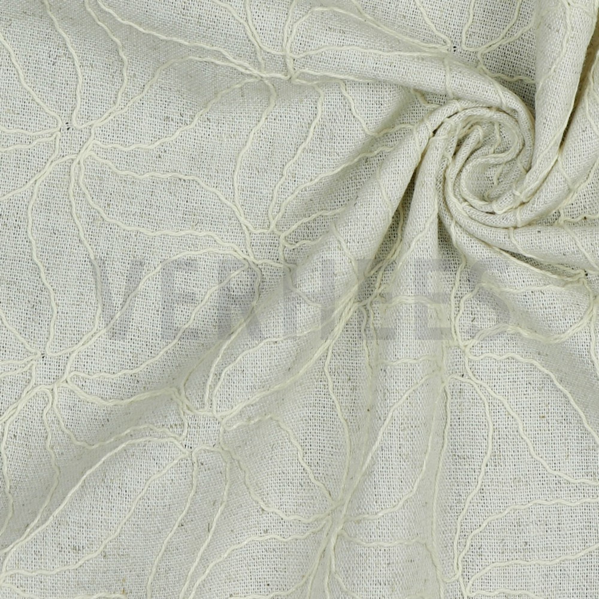 LINEN VISCOSE EMBROIDERY NATURAL (high resolution) #3