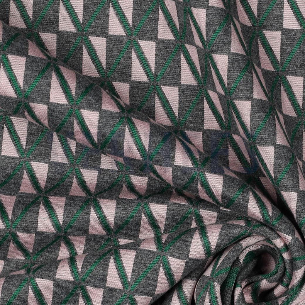 KNITTED JACQUARD GRAPHIC GREEN #3