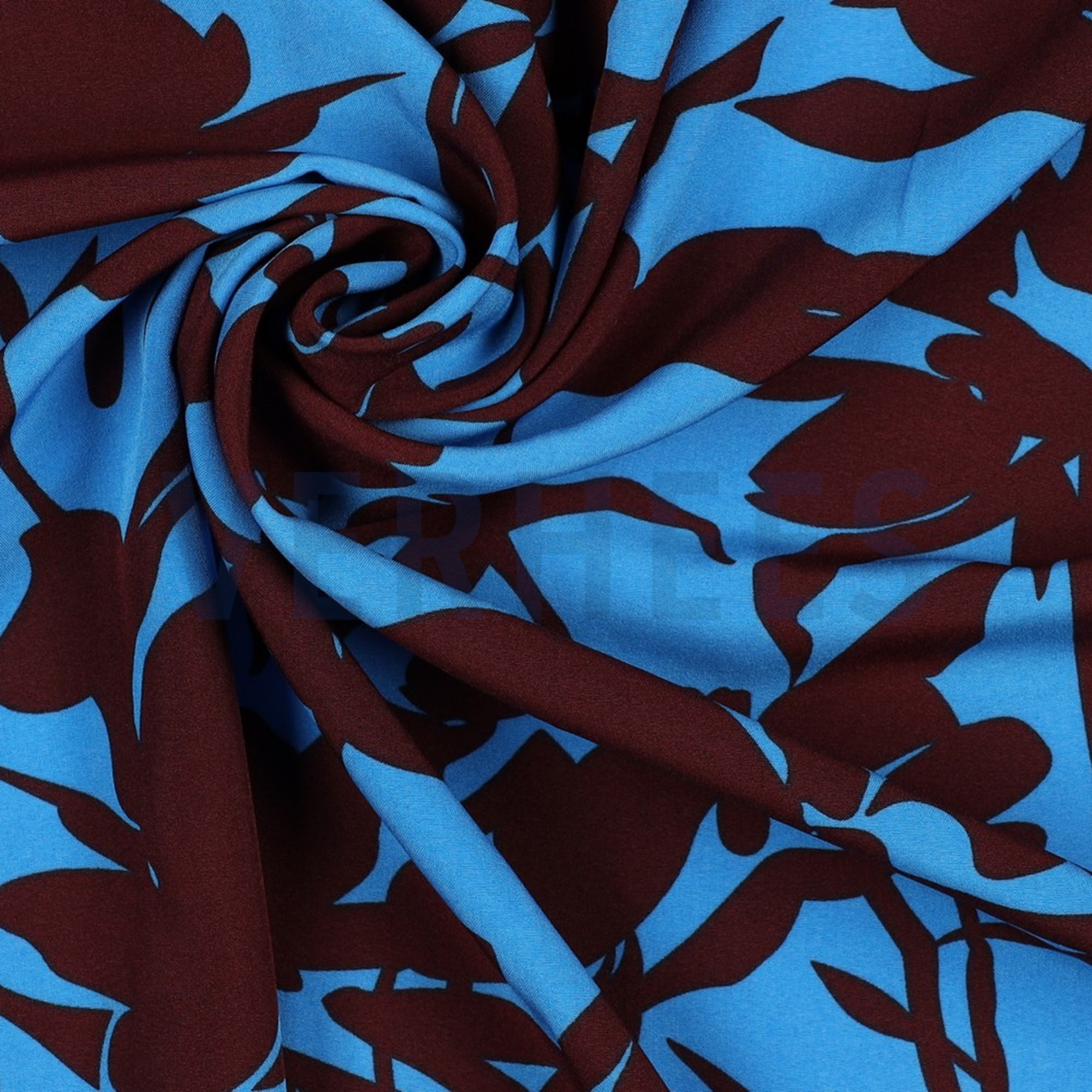 MAGNOLIA STRETCH GRAPHIC BROWN / BLUE (high resolution) #3