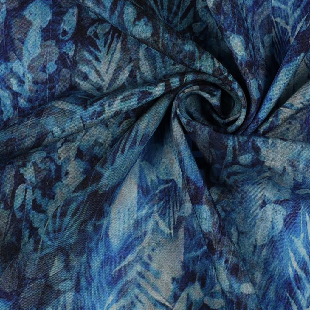 RADIANCE DIGITAL ABSTRACT LEAVES BLUE #3