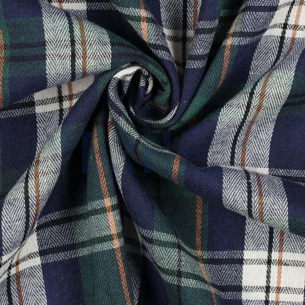 BRUSHED YARN DYED CHECK GREEN #3