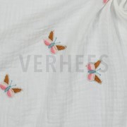 DOUBLE GAUZE EMBROIDERY BUTTERFLY OFF-WHITE (thumbnail) #3
