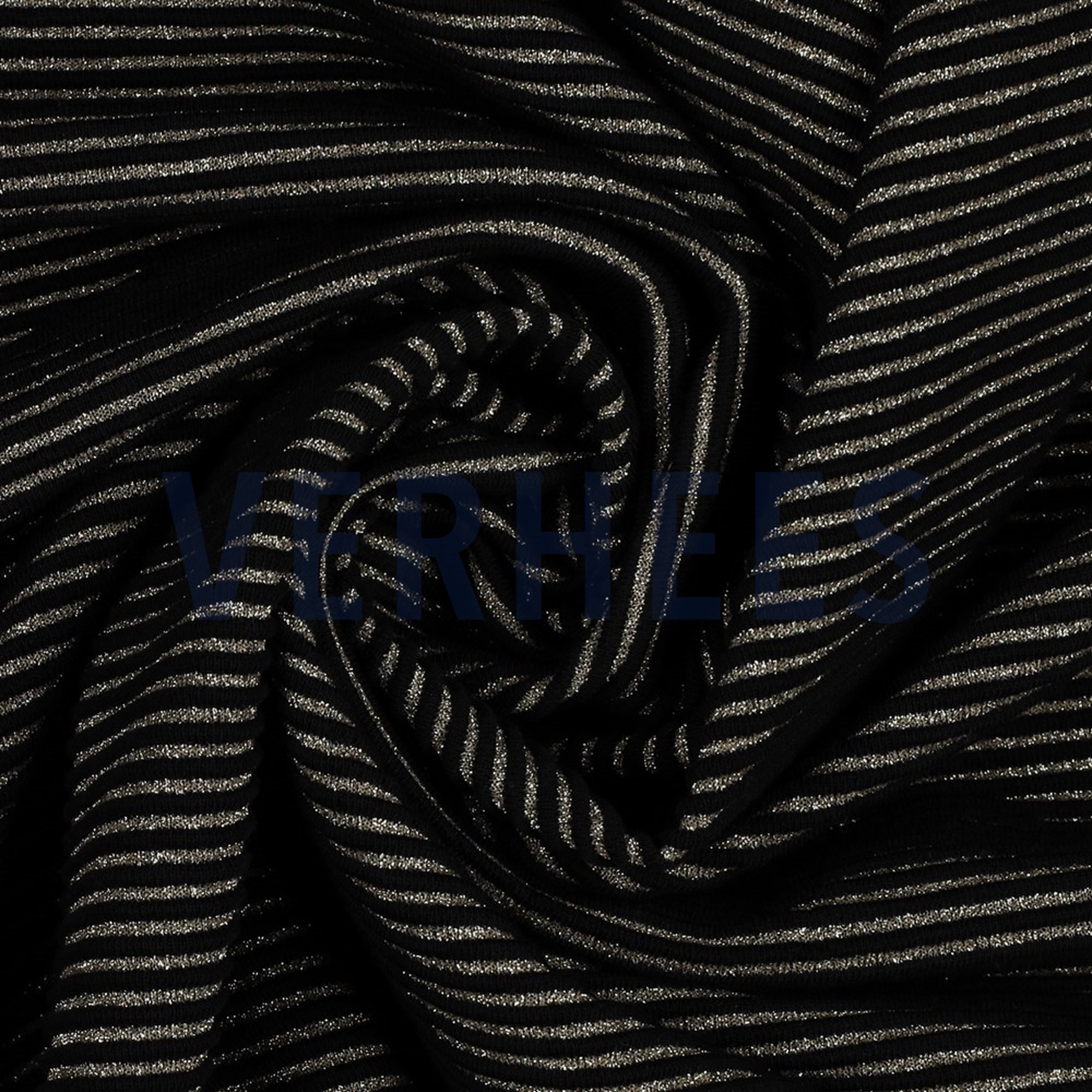 KNITTED JACQUARD LUREX STRIPE BLACK  (high resolution) #3