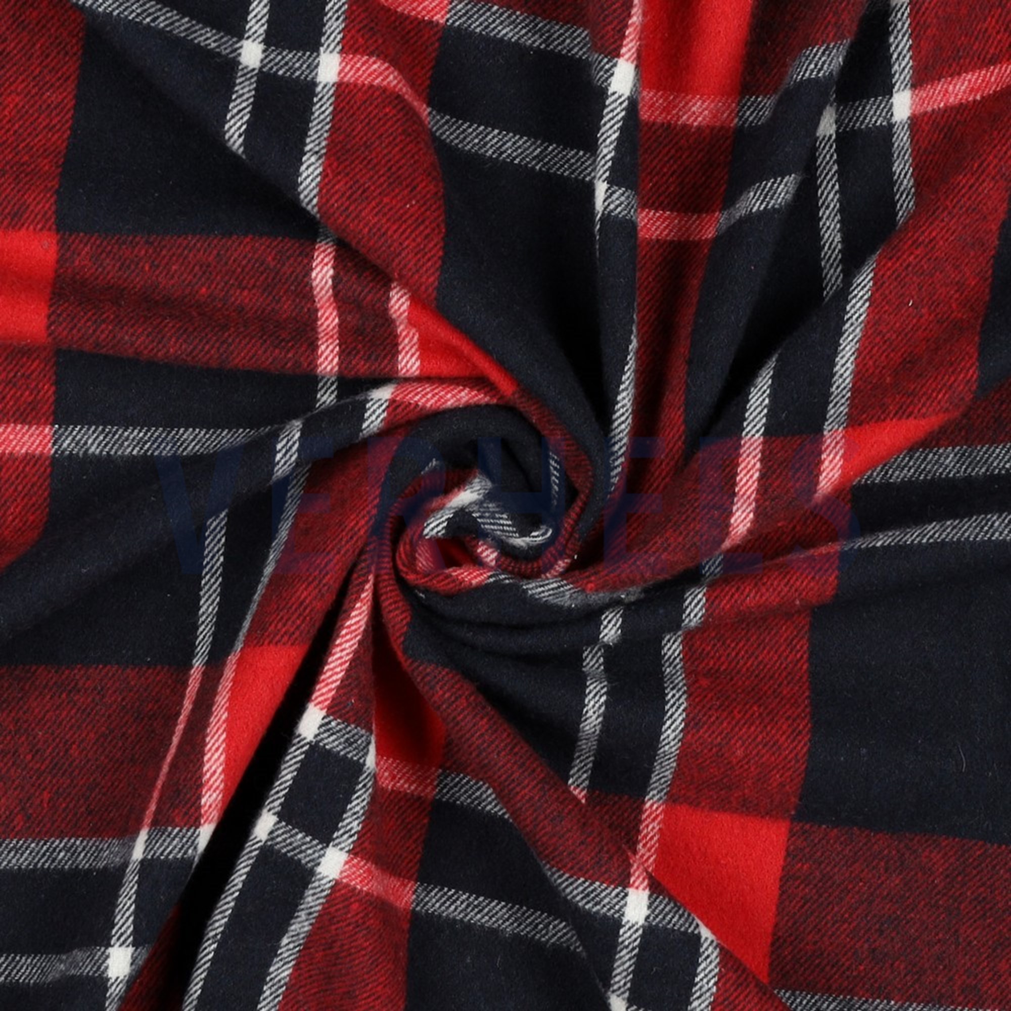 BRUSHED CHECKS YARN DYED NAVY/ RED (high resolution) #3