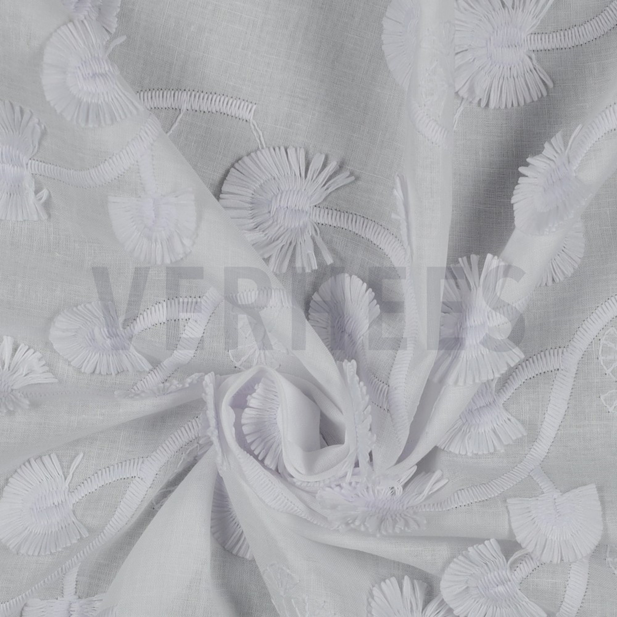 COTTON VOILE EMBROIDERY FLOWERS WHITE (high resolution) #3