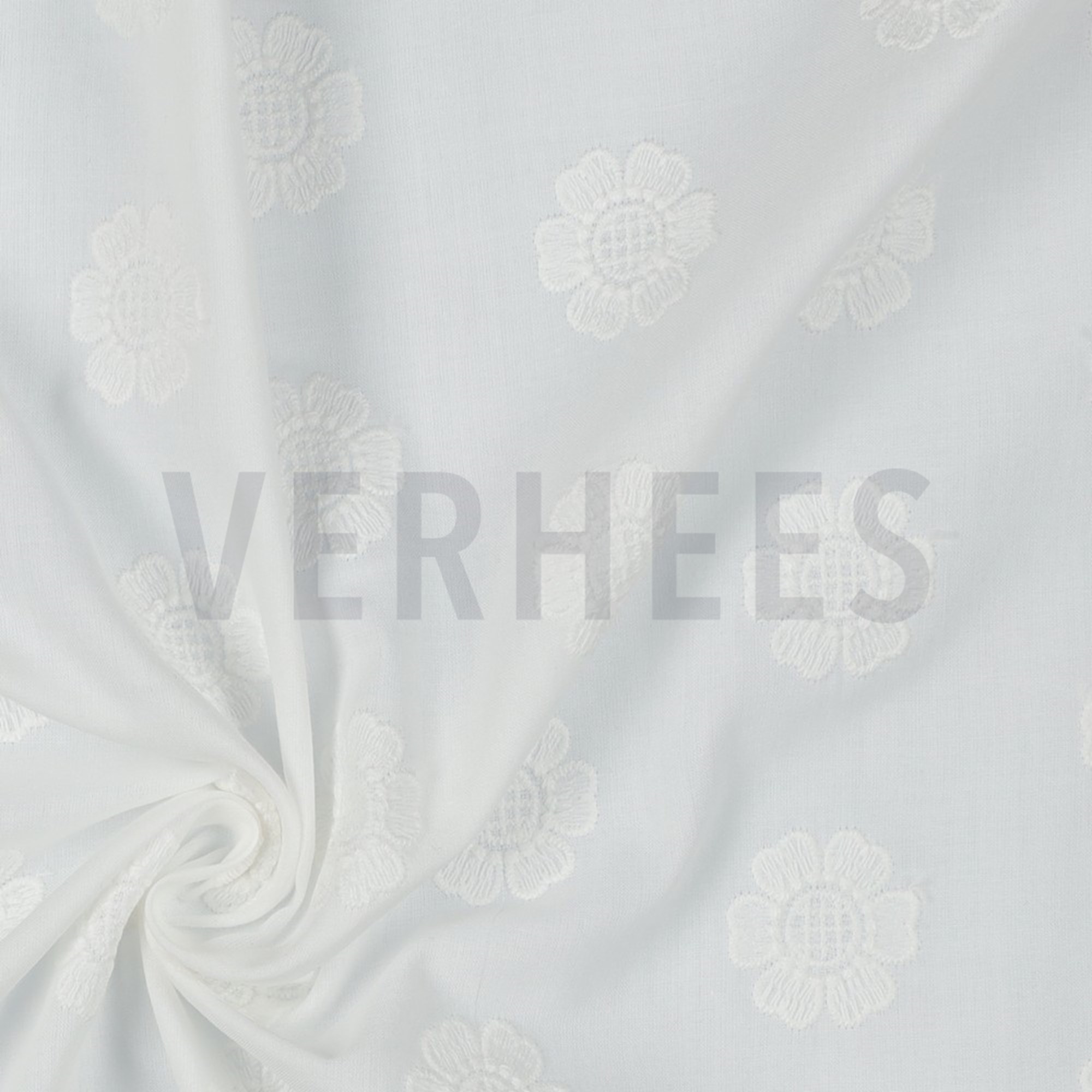 COTTON VOILE EMBROIDERY FLOWERS WHITE (high resolution) #3