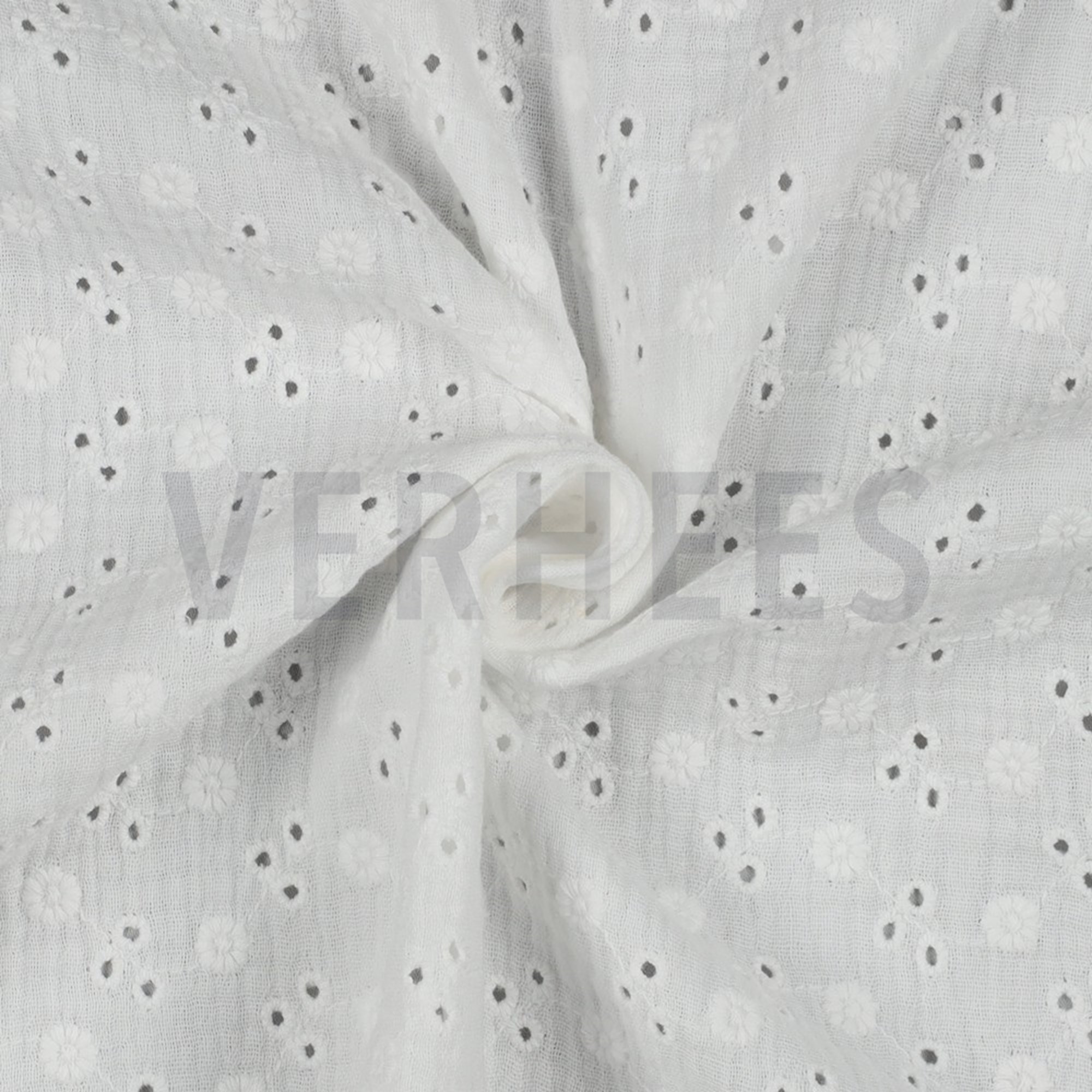 DOUBLE GAUZE EMBROIDERY FLOWERS WHITE (high resolution) #3