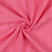 DOUBLE GAUZE EMBROIDERY FLOWERS PINK (thumbnail) #3