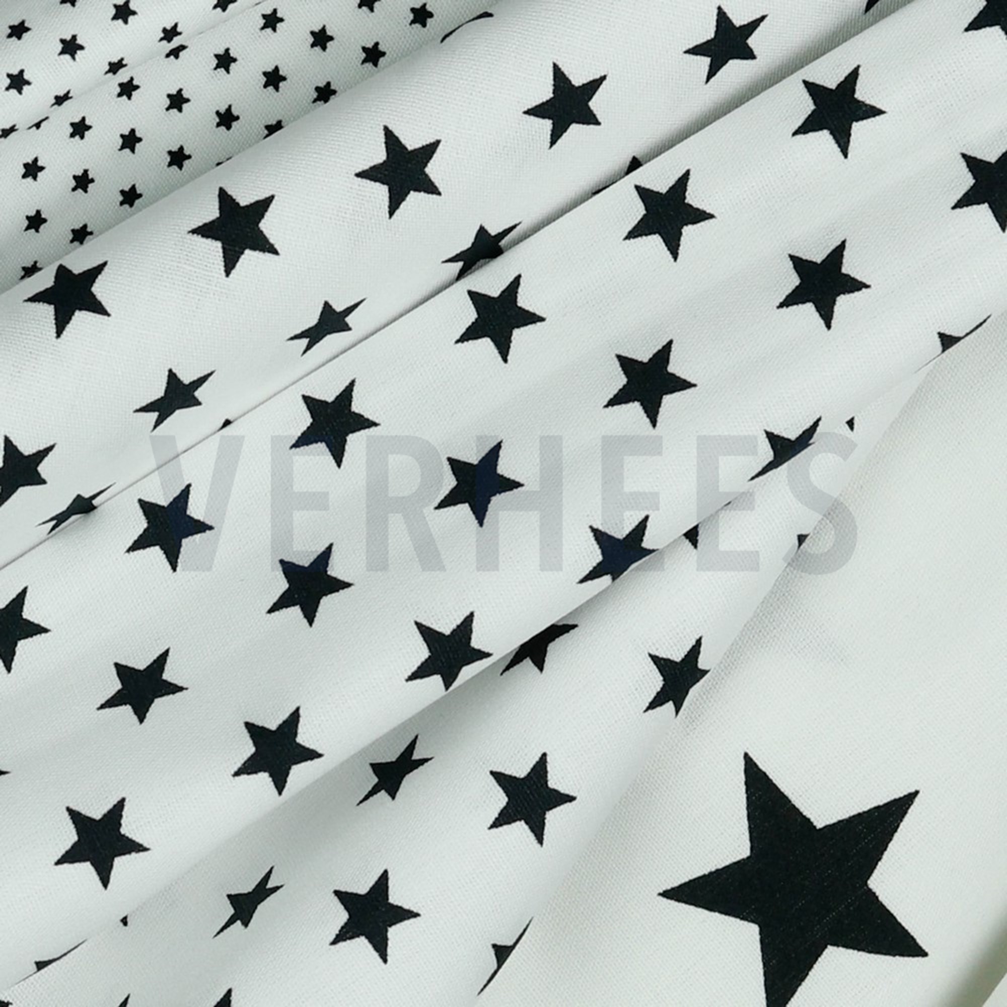 POPLIN PETIT STARS WHITE/BLACK (high resolution) #3