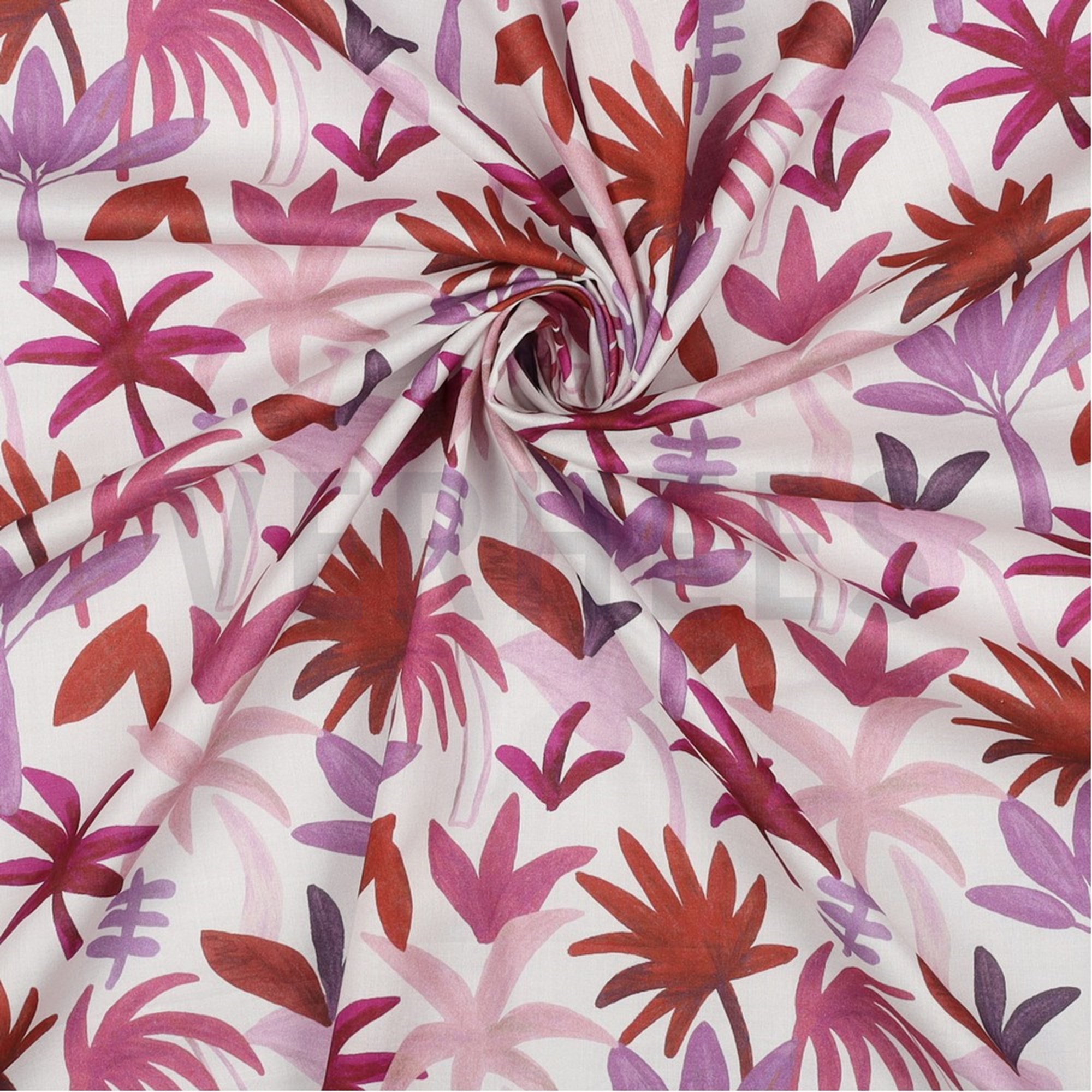 COTTON VOILE DIGITAL PALM HAVEN RED (high resolution) #3