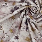 VISCOSE POPLIN STRETCH DIGITAL FLOWERS WHITE (thumbnail) #3