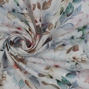 VISCOSE DOBBY DIGITAL FLOWERS WHITE (thumbnail) #3