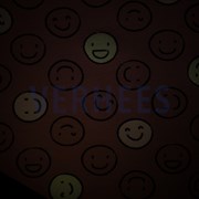 JERSEY GLOW IN THE DARK SMILEYS ROUGE (thumbnail) #3