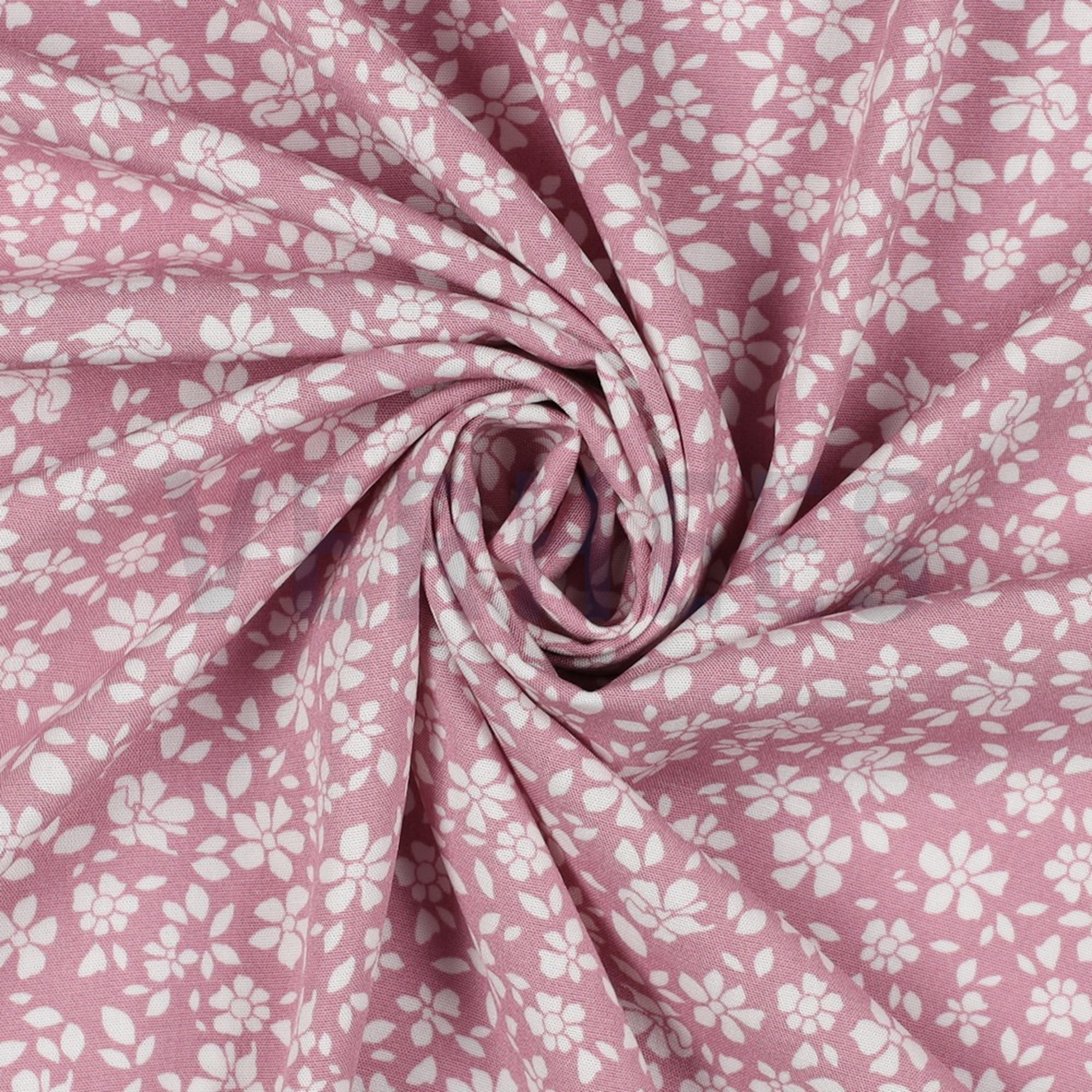 VISCOSE POPLIN STRETCH SMALL FLOWERS CHERRYBLOSSOM (high resolution) #3