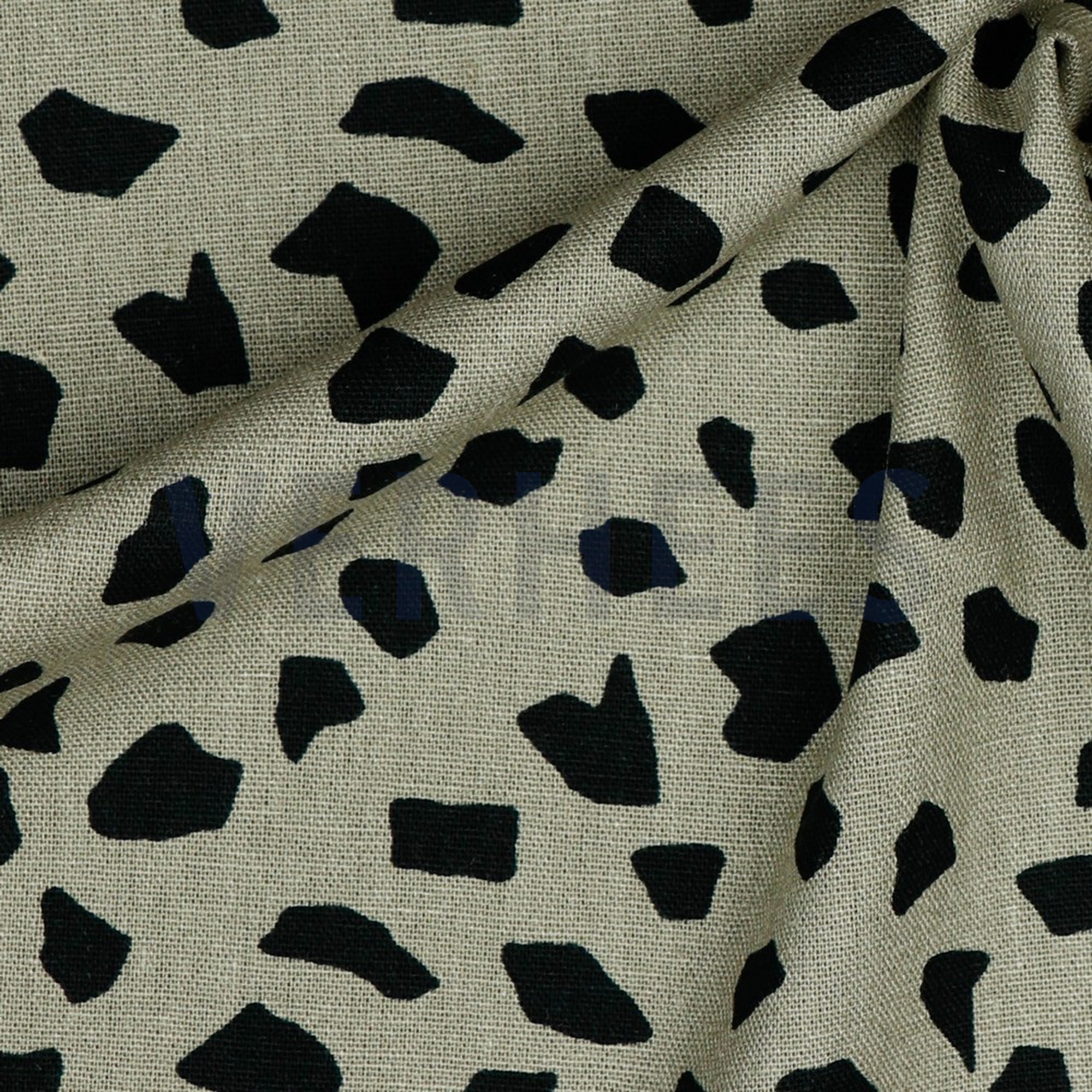 LINEN VISCOSE WASHED DOTS TAUPE (high resolution) #3