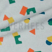 STRETCH TOWELING SHAPES LIGHT GREY (thumbnail) #3