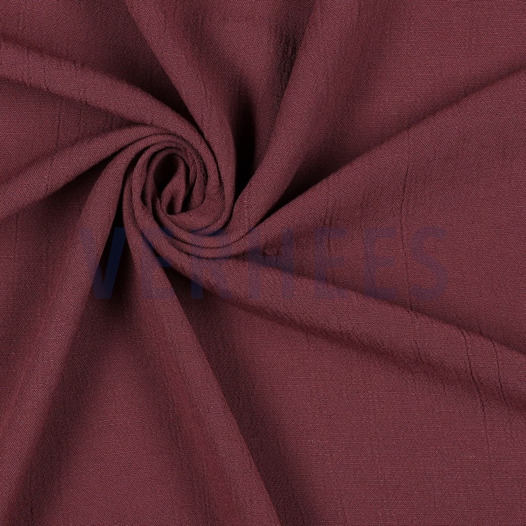 LINEN VISCOSE CRINKLE MULBERRY #3
