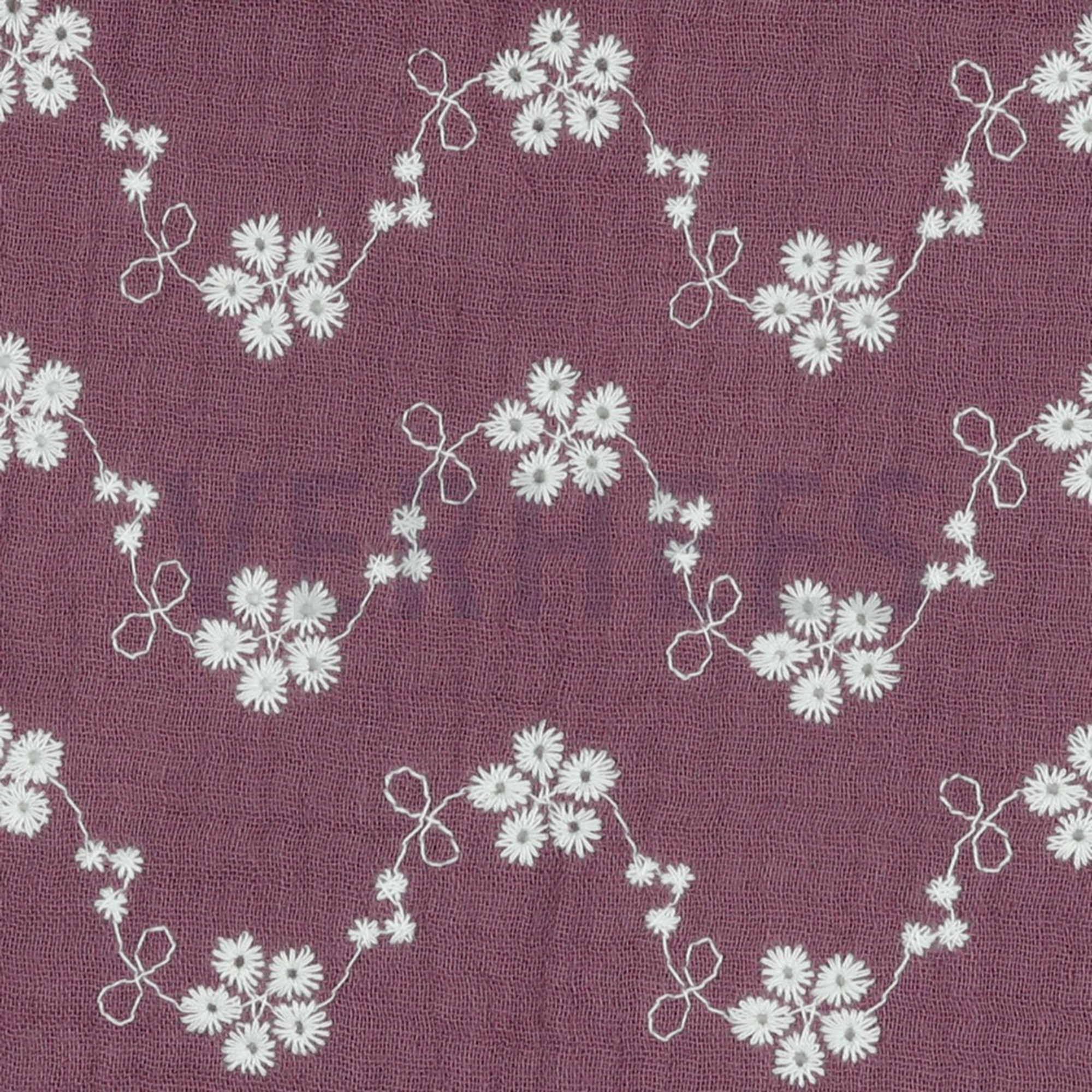 DOUBLE GAUZE WHITE EMBROIDERY PURPLE (high resolution) #3