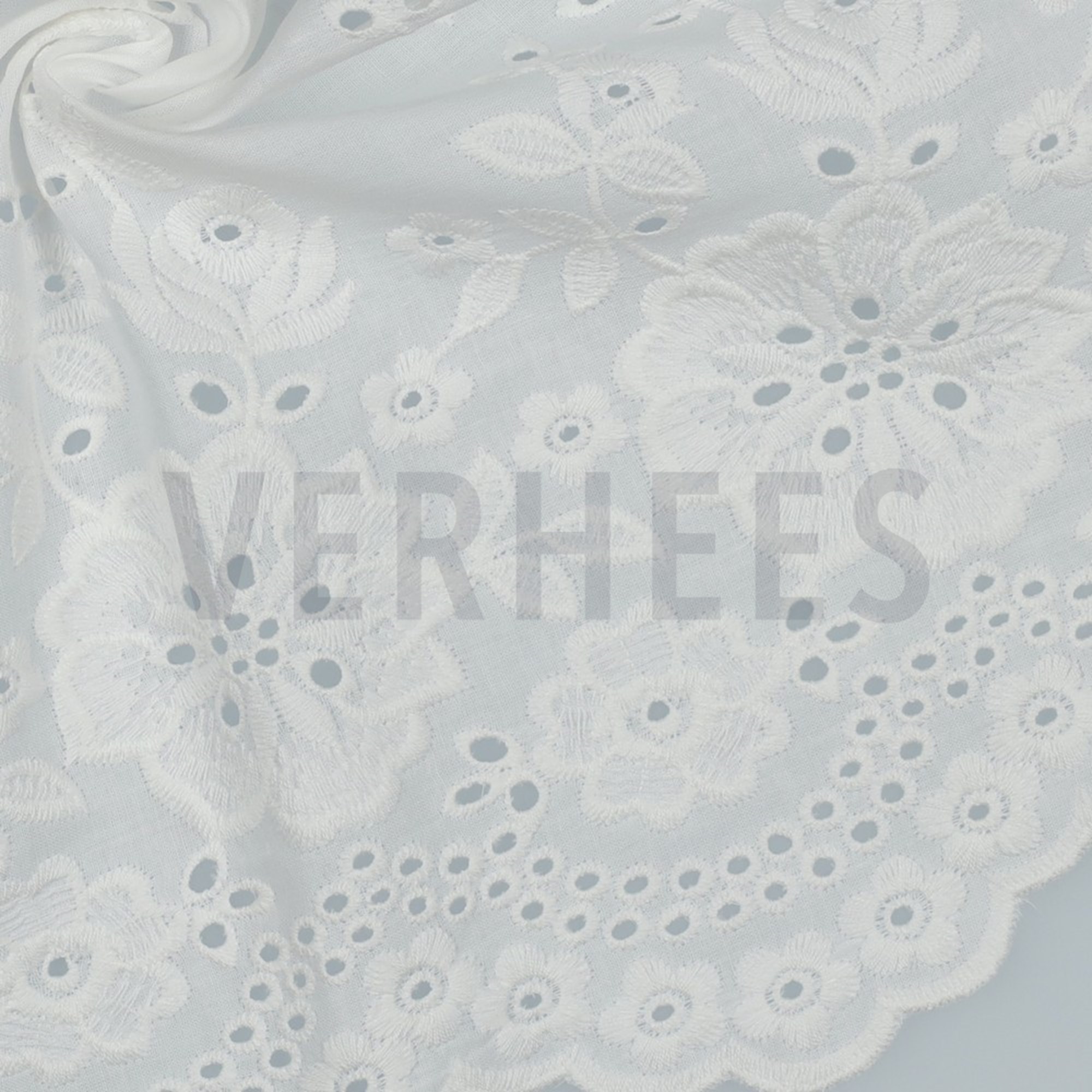 COTTON EMBROIDERY BORDER 1-SIDE WHITE (high resolution) #3