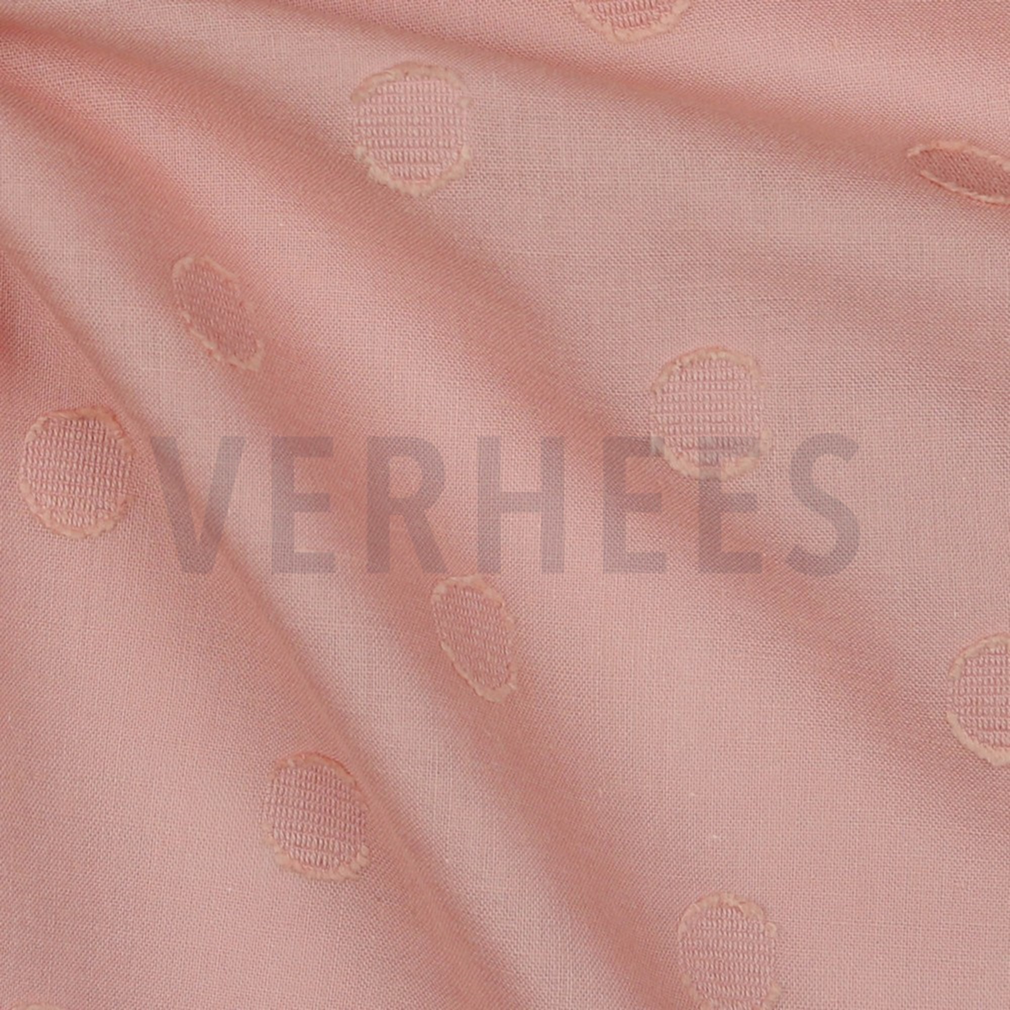 COTTON JACQUARD DOTS OLD ROSE (high resolution) #3