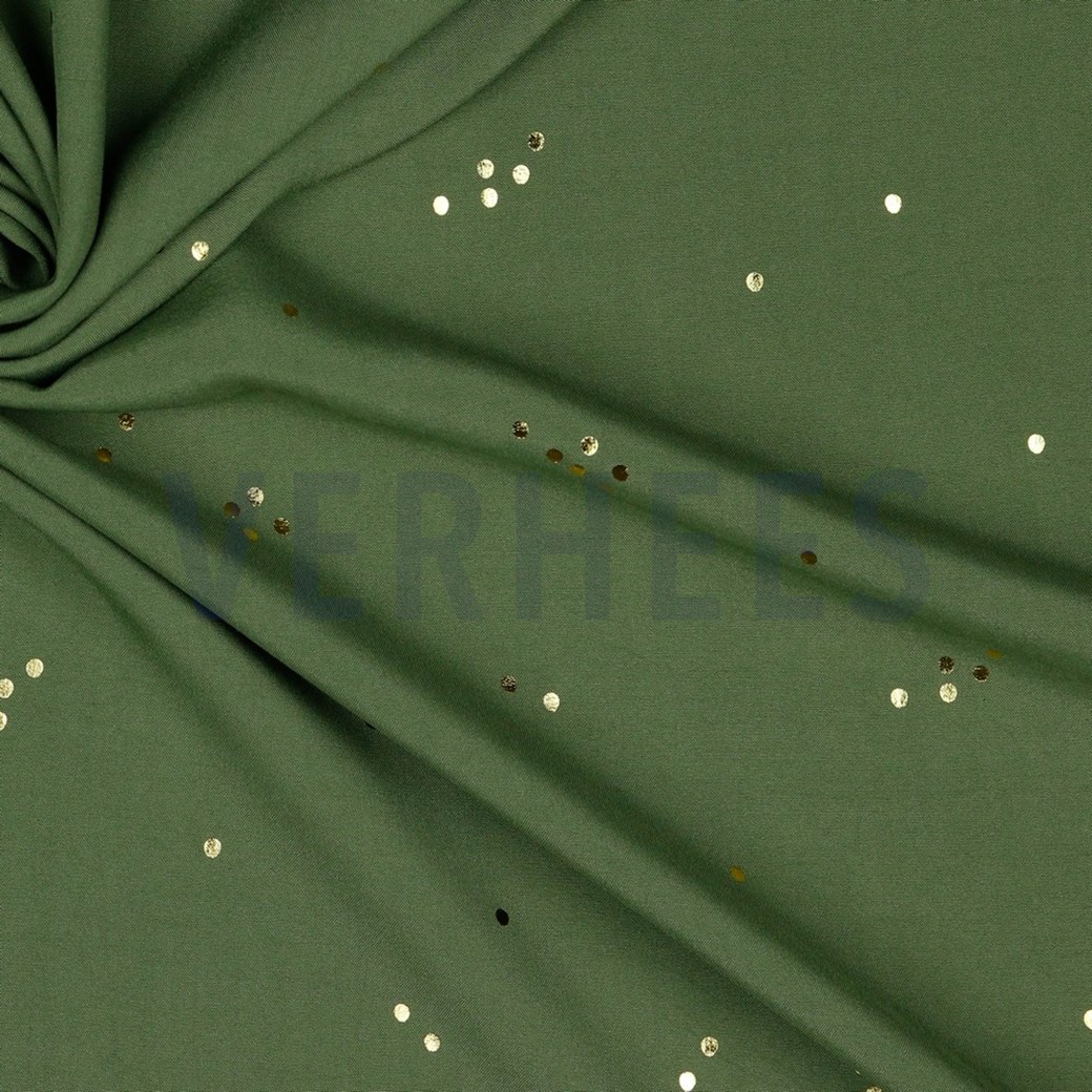 RADIANCE FOIL DOTS ARMY GREEN #3
