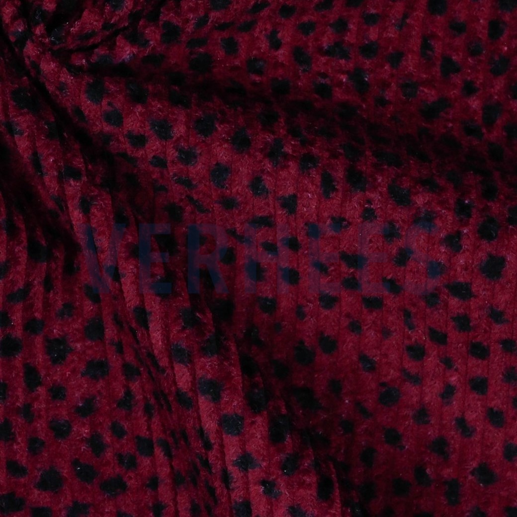 WASHED CORDUROY DOTS BERRY #3