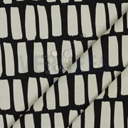 COATED COTTON DOTS AND STRIPES BLACK (thumbnail) #3
