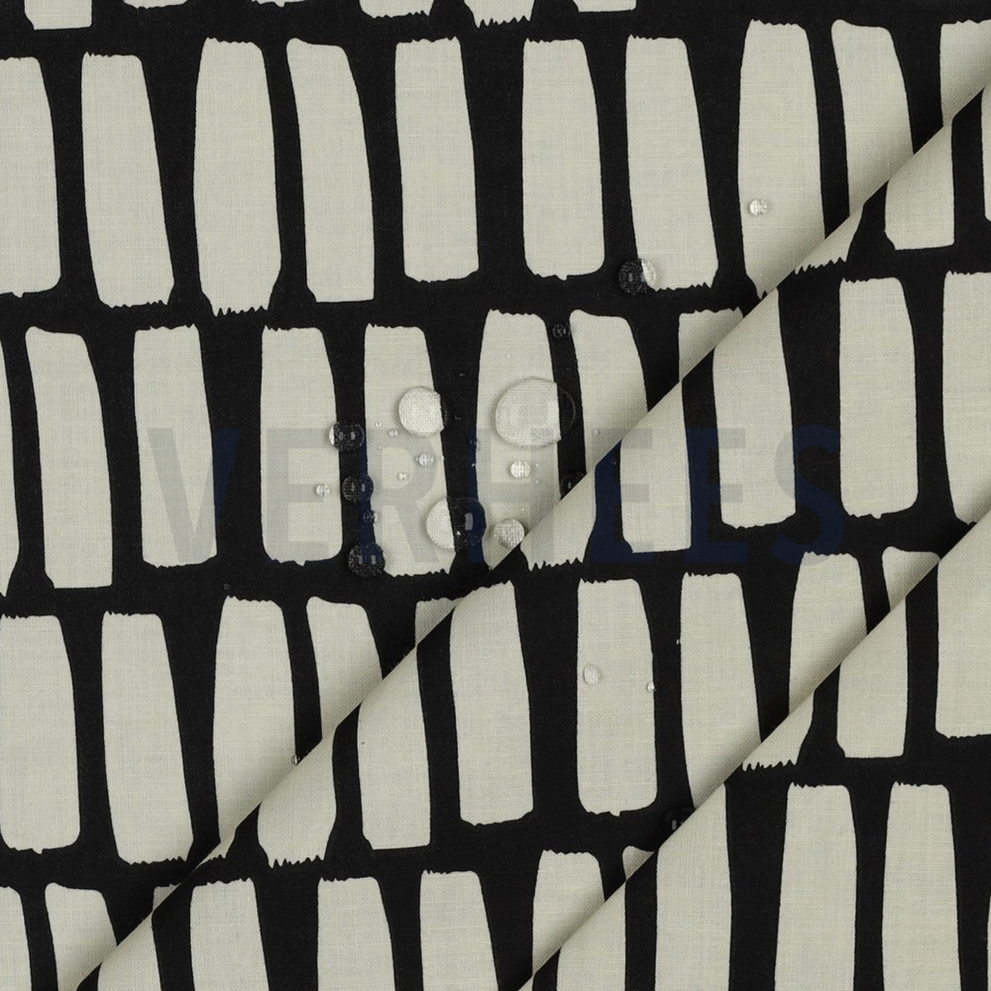 COATED COTTON DOTS AND STRIPES BLACK (high resolution) #3