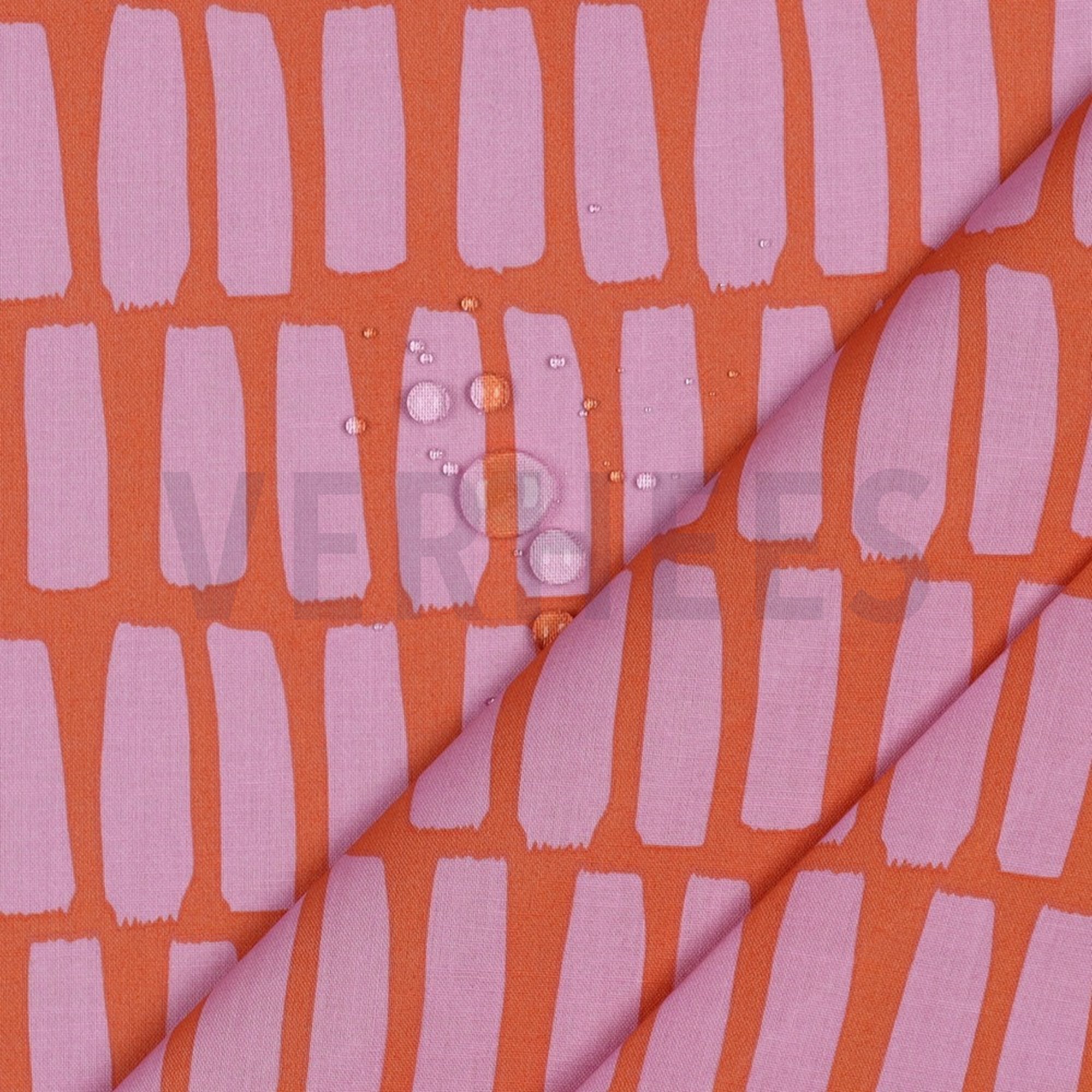 COATED COTTON DOTS AND STRIPES ORANGE (high resolution) #3