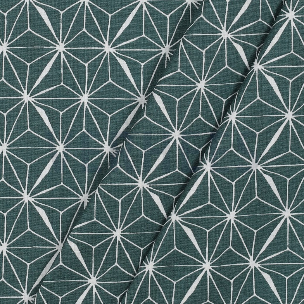 COATED COTTON ABSTRACT MINT #3