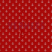 COATED COTTON PETIT ANCHOR RED (thumbnail) #3