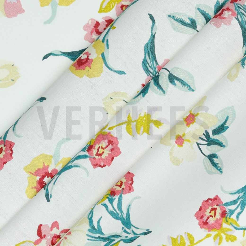 COATED COTTON FLOWERS WHITE #3