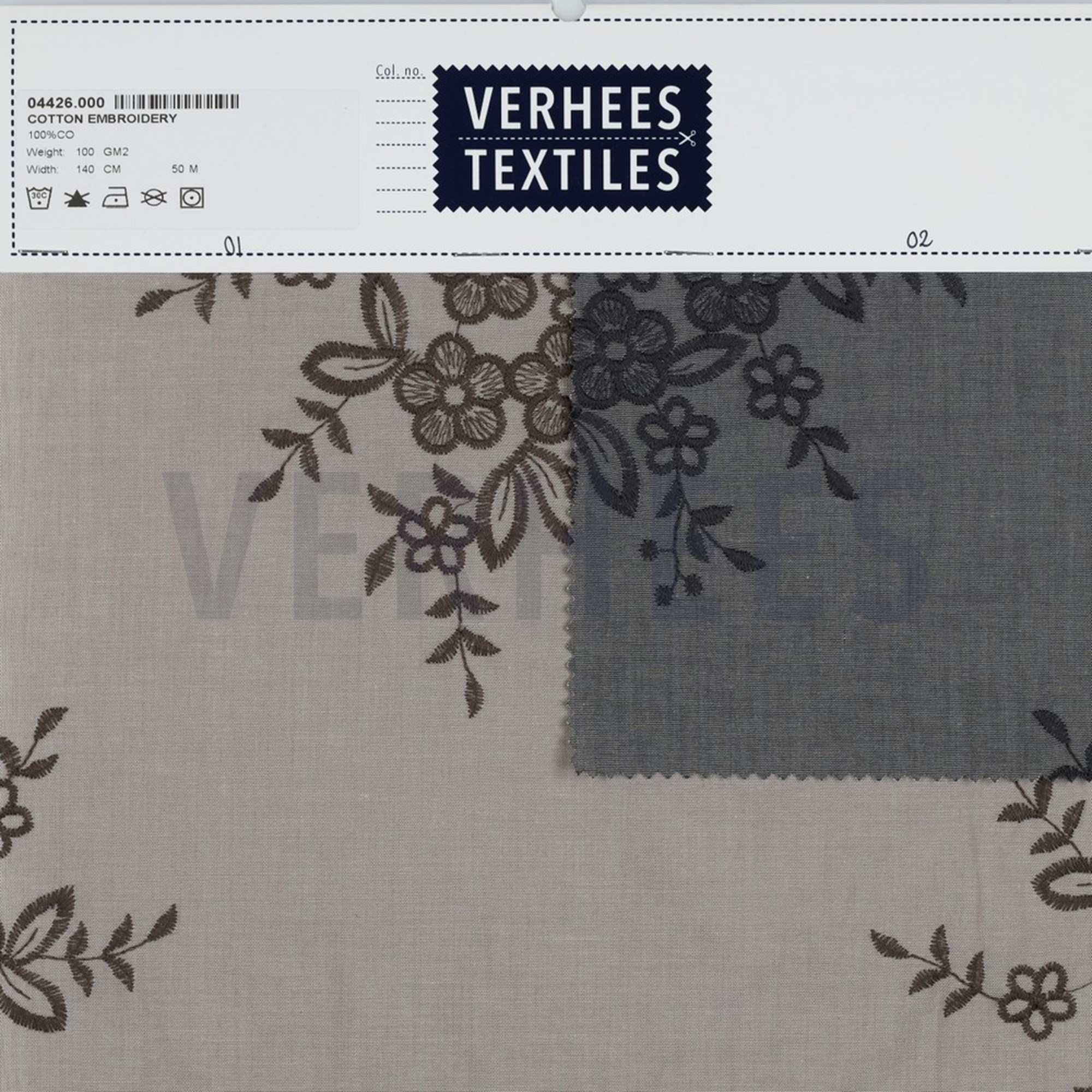 COTTON EMBROIDERY GREY (high resolution) #4