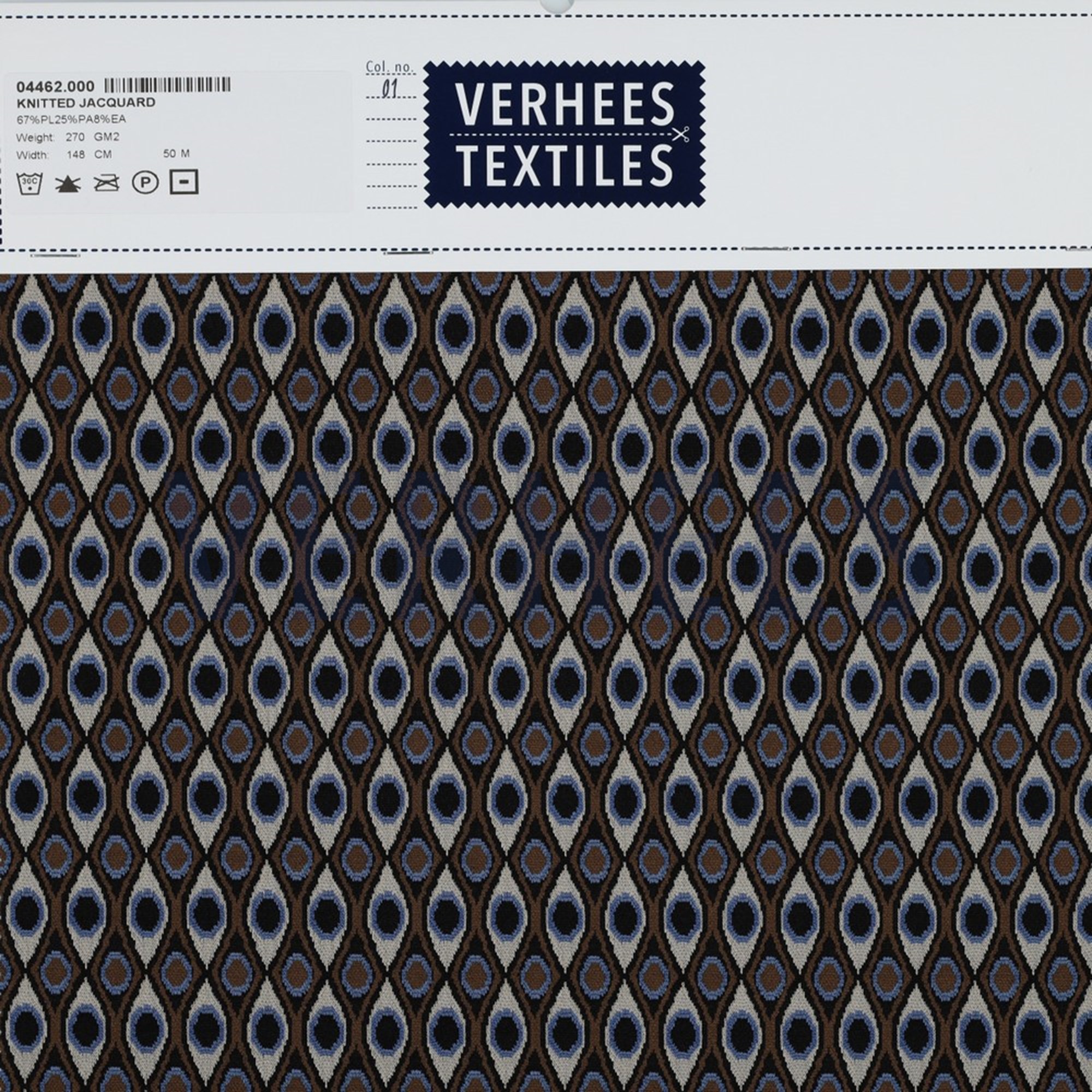 KNITTED JACQUARD MULTI BROWN BLUE (high resolution) #4