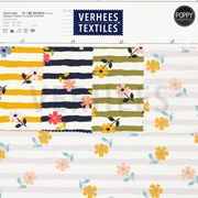 FRENCH TERRY FLOWER STRIPES OLIVE (thumbnail) #4