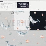 FRENCH TERRY DIGITAL SEA CREATURES WHITE (thumbnail) #4