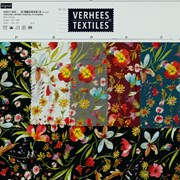 VISCOSE JERSEY DIGITAL FLOWERS WINE (thumbnail) #4