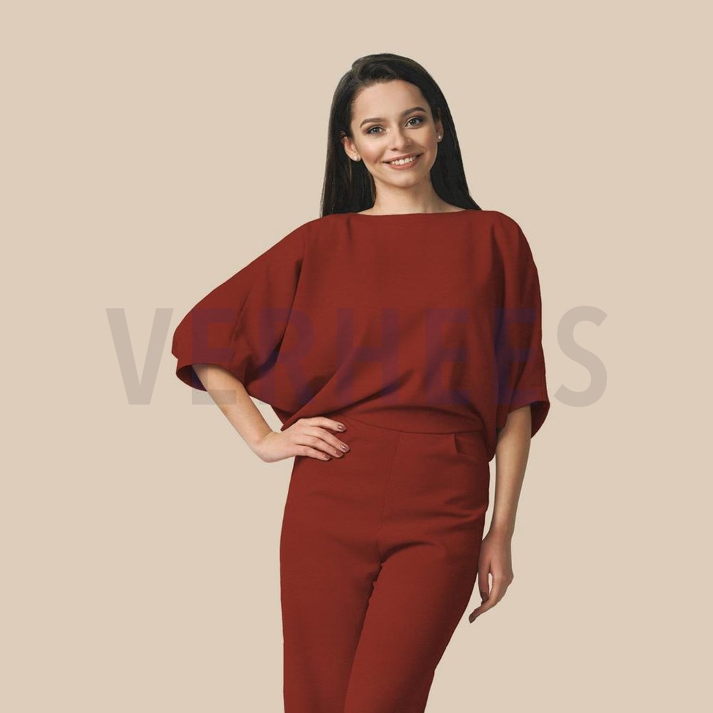 BAMBOO COTTON JERSEY WINE RED #7