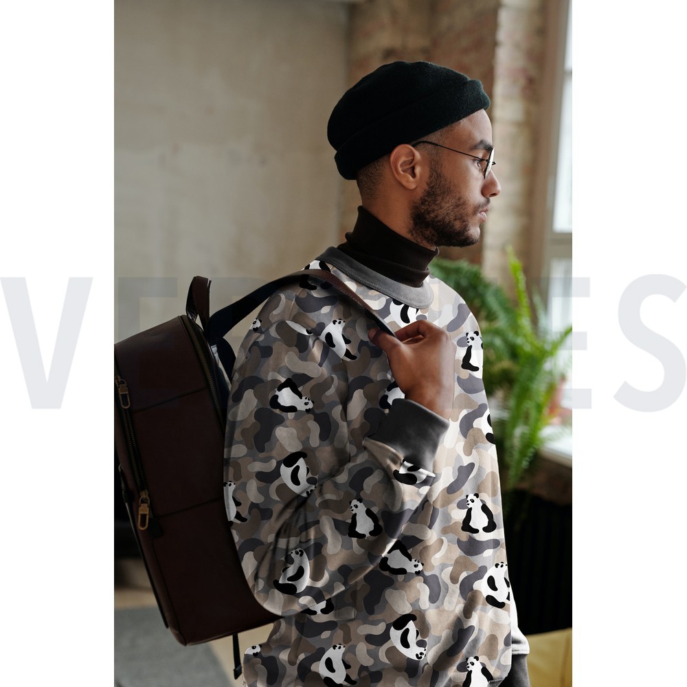 SOFT SWEAT PANDA CAMOUFLAGE GREY